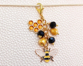 Bee Planner Charm/ Charm/ Planner Charms/ Travelers Notebook Charms/ Planner Charm For Tn/ chunky planner Charm.