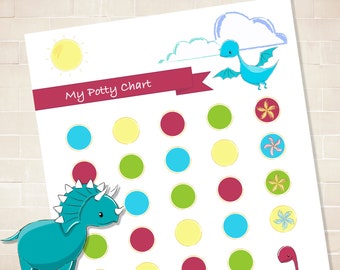 Printable Potty Training Chart - PDF Instant Download