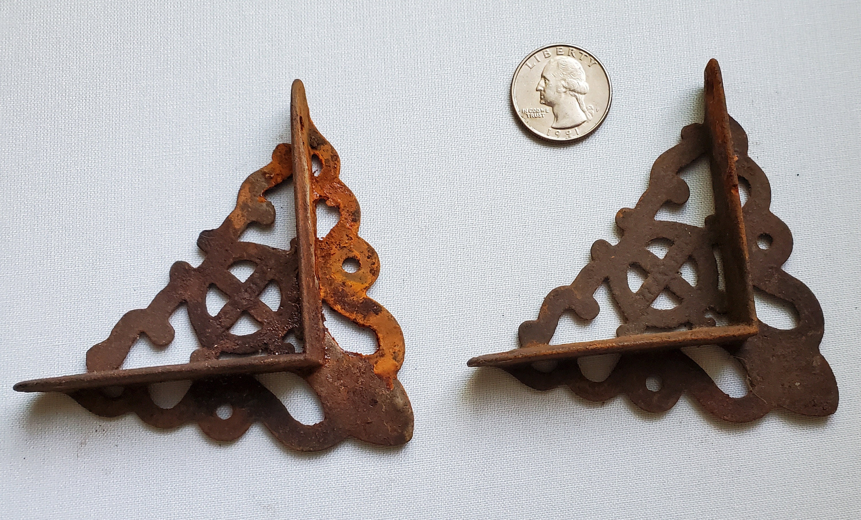 Pair of Victorian Screen Door Corner Brackets Late 19th C. Etsy