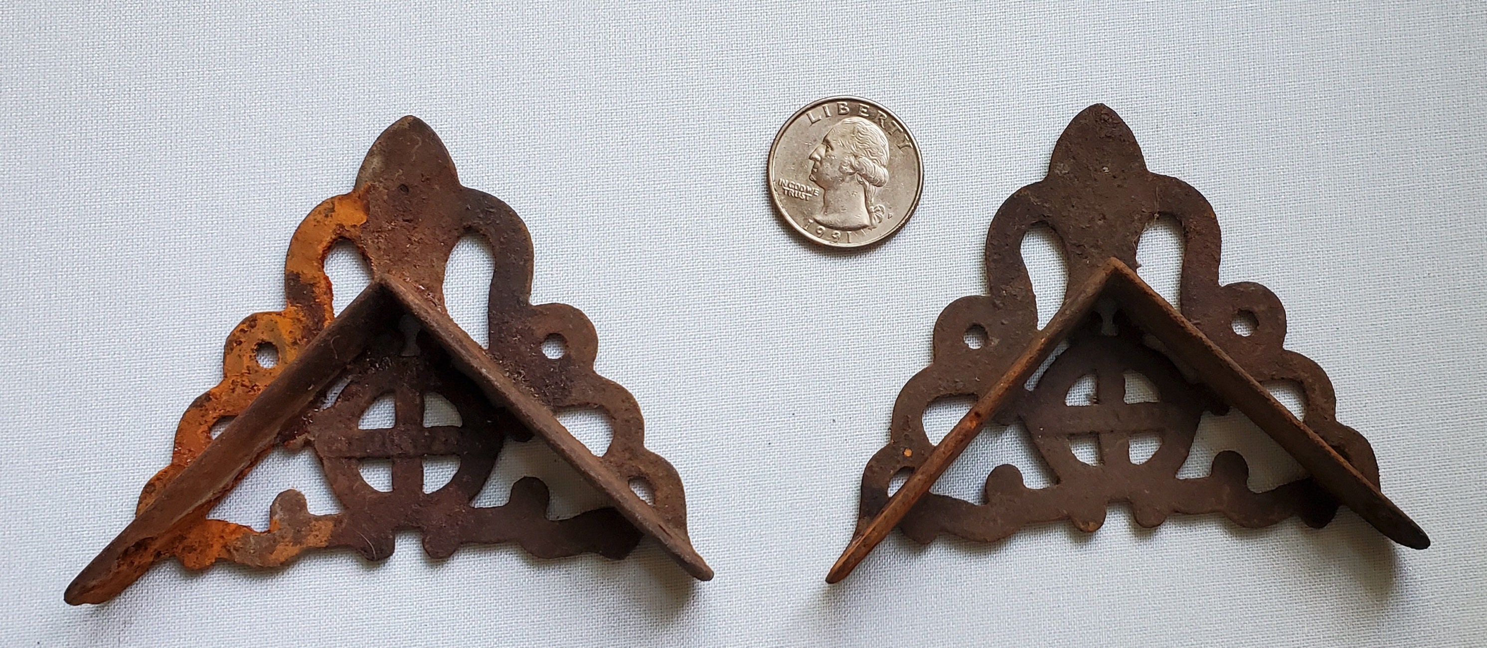 Pair of Victorian Screen Door Corner Brackets Late 19th C. Etsy