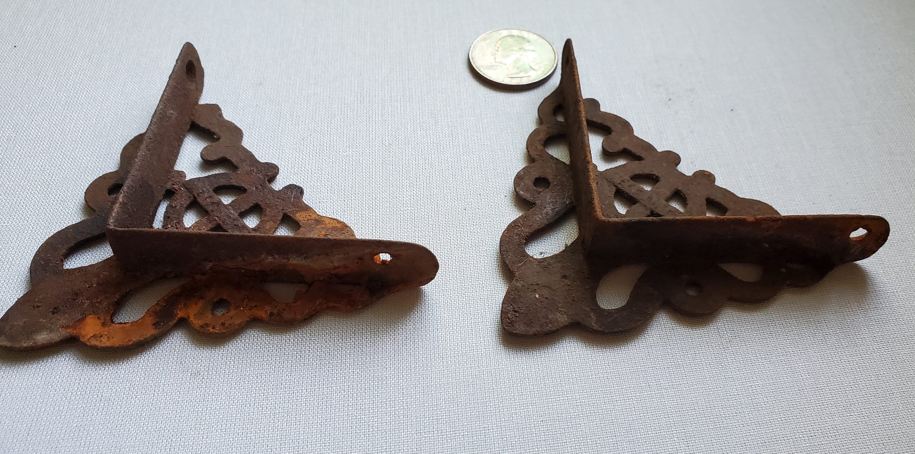 Pair of Victorian Screen Door Corner Brackets Late 19th C. Etsy