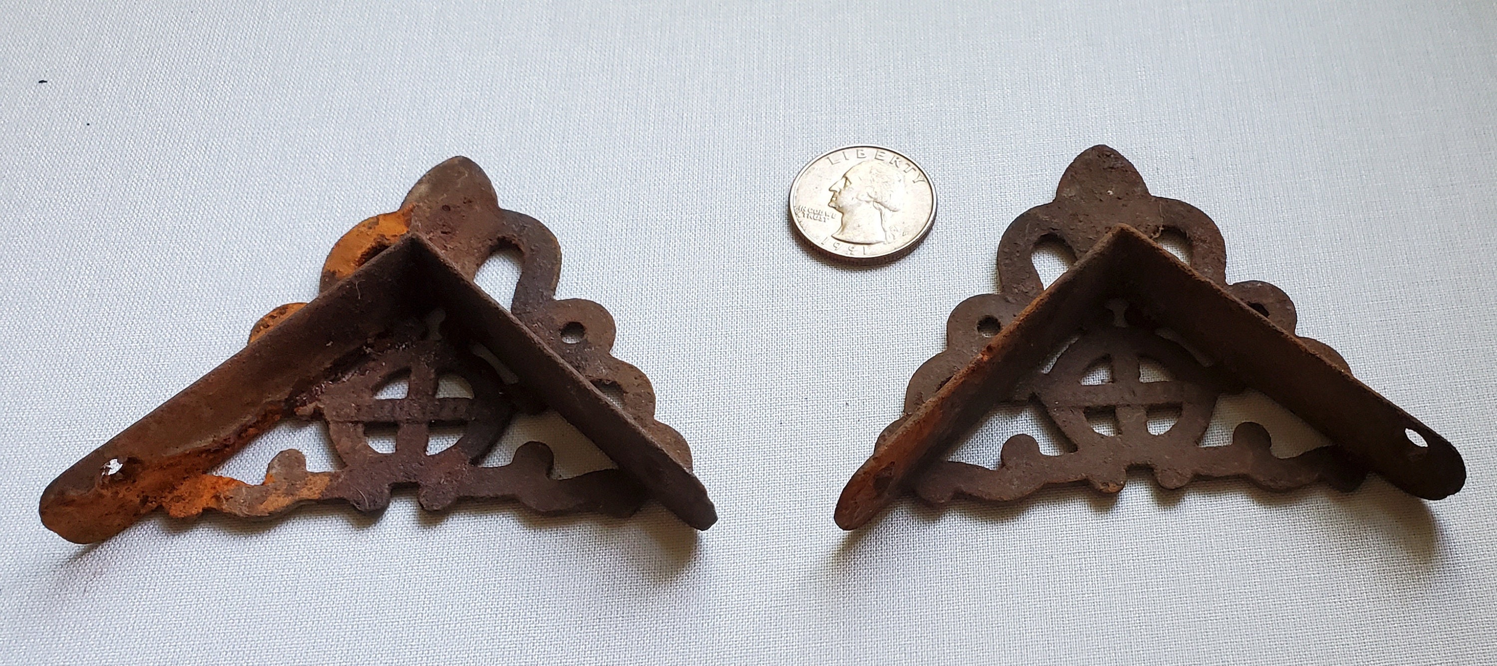 Pair of Victorian Screen Door Corner Brackets Late 19th C. Etsy