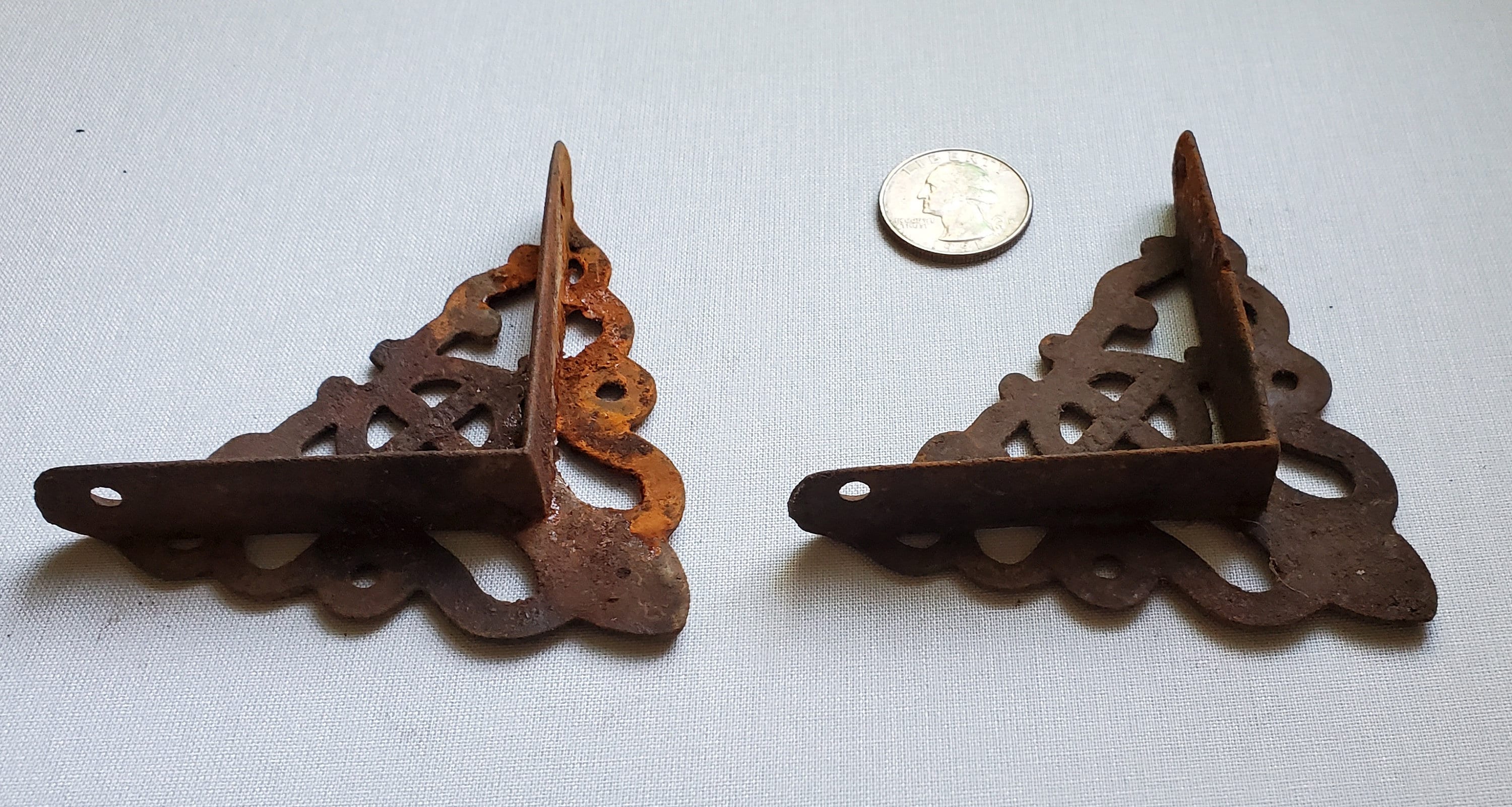 Pair of Victorian Screen Door Corner Brackets Late 19th C. Etsy