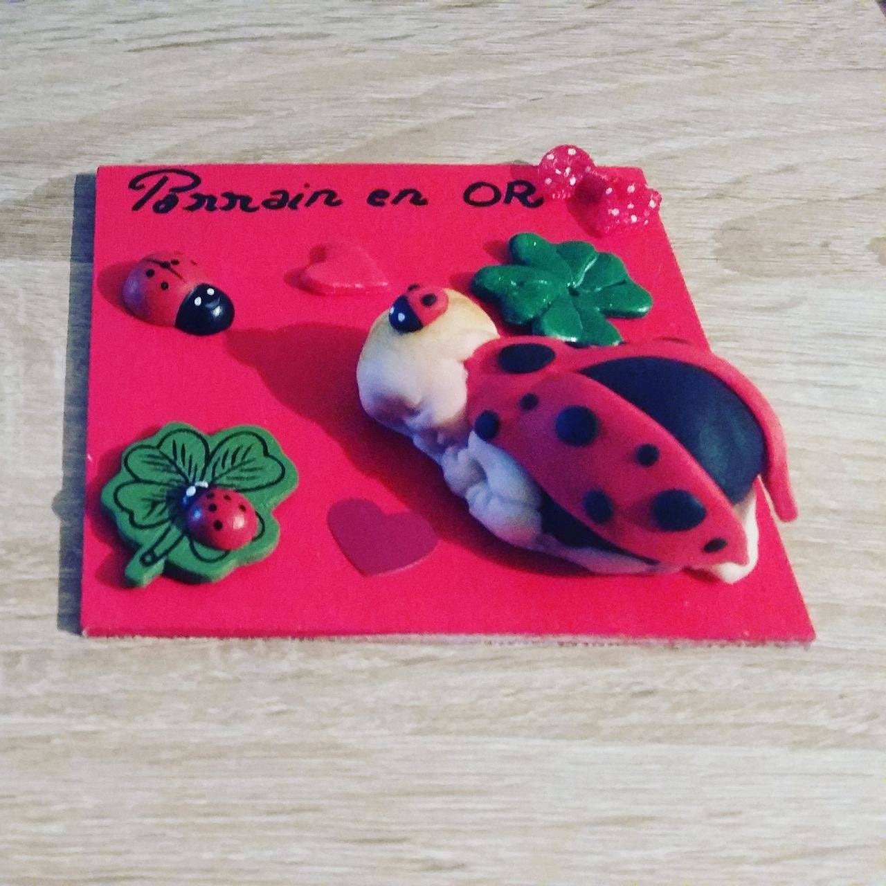 Plaque Décorative Parrain en Or