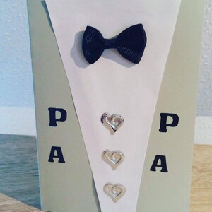 Carte papa gris et blanc