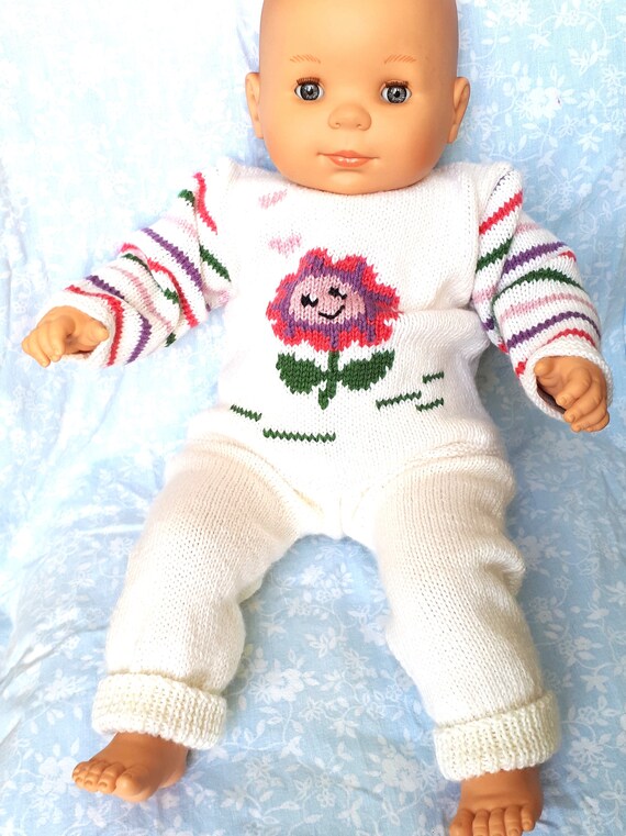 Brassiere tricot bebe fille layette tricot main en laine Etsy France