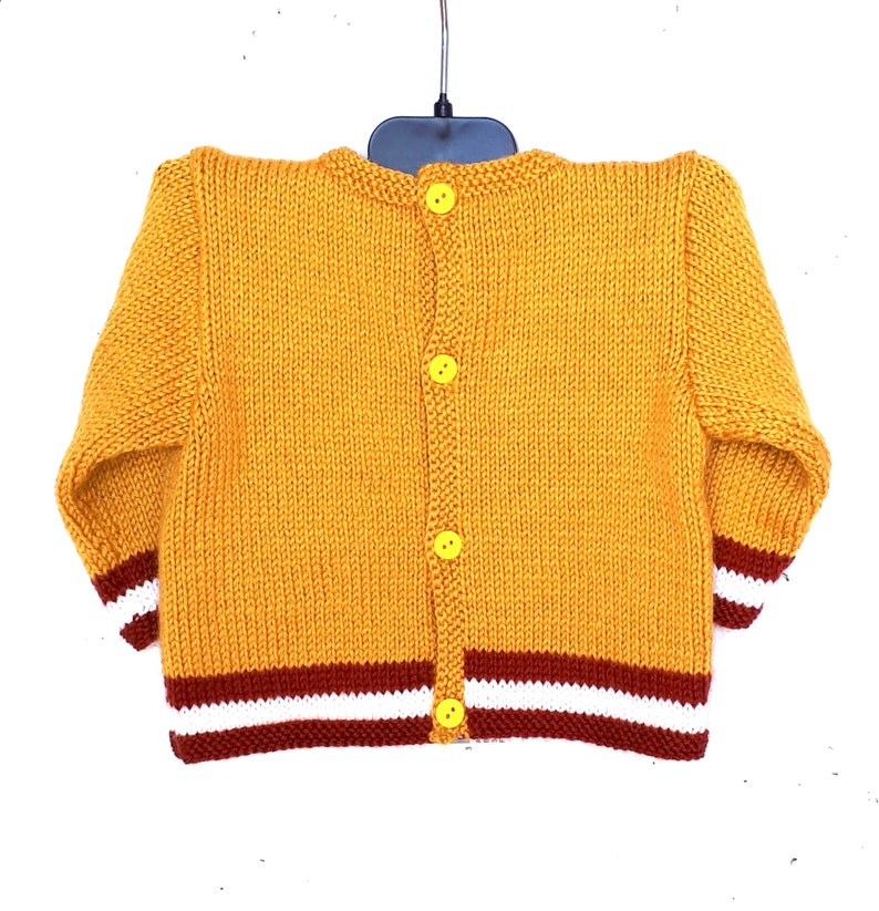 Brassière bébé tricot, layette tricot main, en laine, cadeau naissance image 4