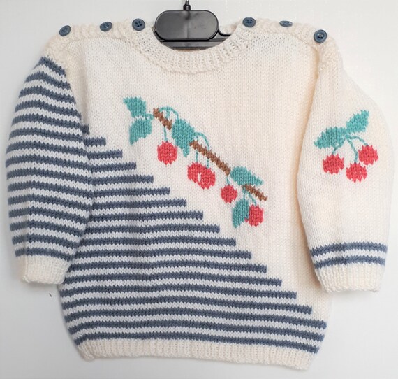 Pull Bebe 1 An Fille Tricot Main Layette Laine Motif Etsy Pull Bebe 1 An Fille Tricot Main Layette Laine Motif Etsy