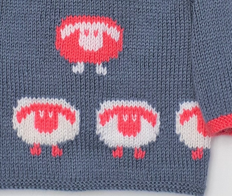 Brassiere baby girl 3 months layette knit hand wool sheep gift birth