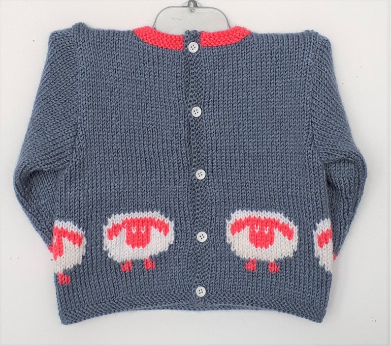Brassiere baby girl 3 months layette knit hand wool sheep gift birth