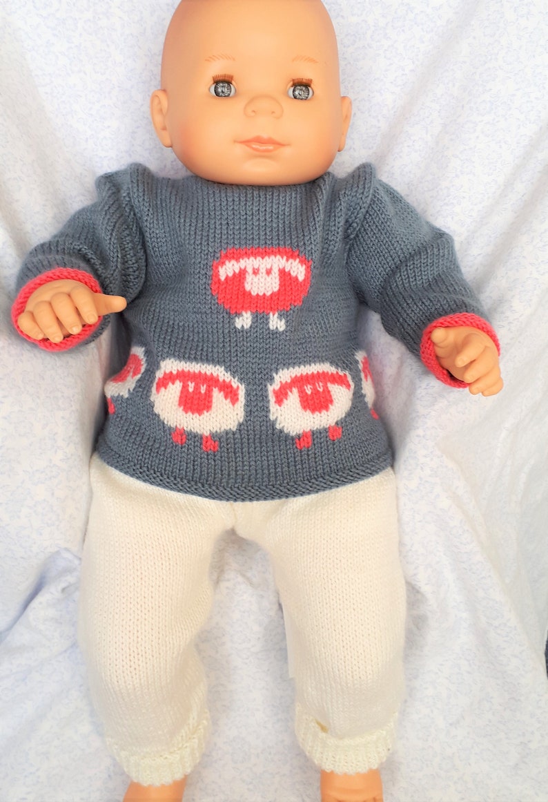 Brassiere baby girl 3 months layette knit hand wool sheep gift birth