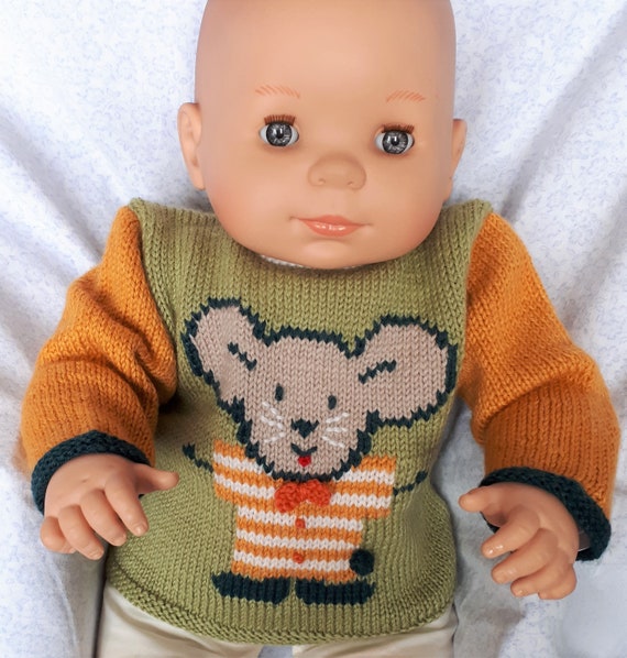 Brassière bébé en laine mérinos tricotée