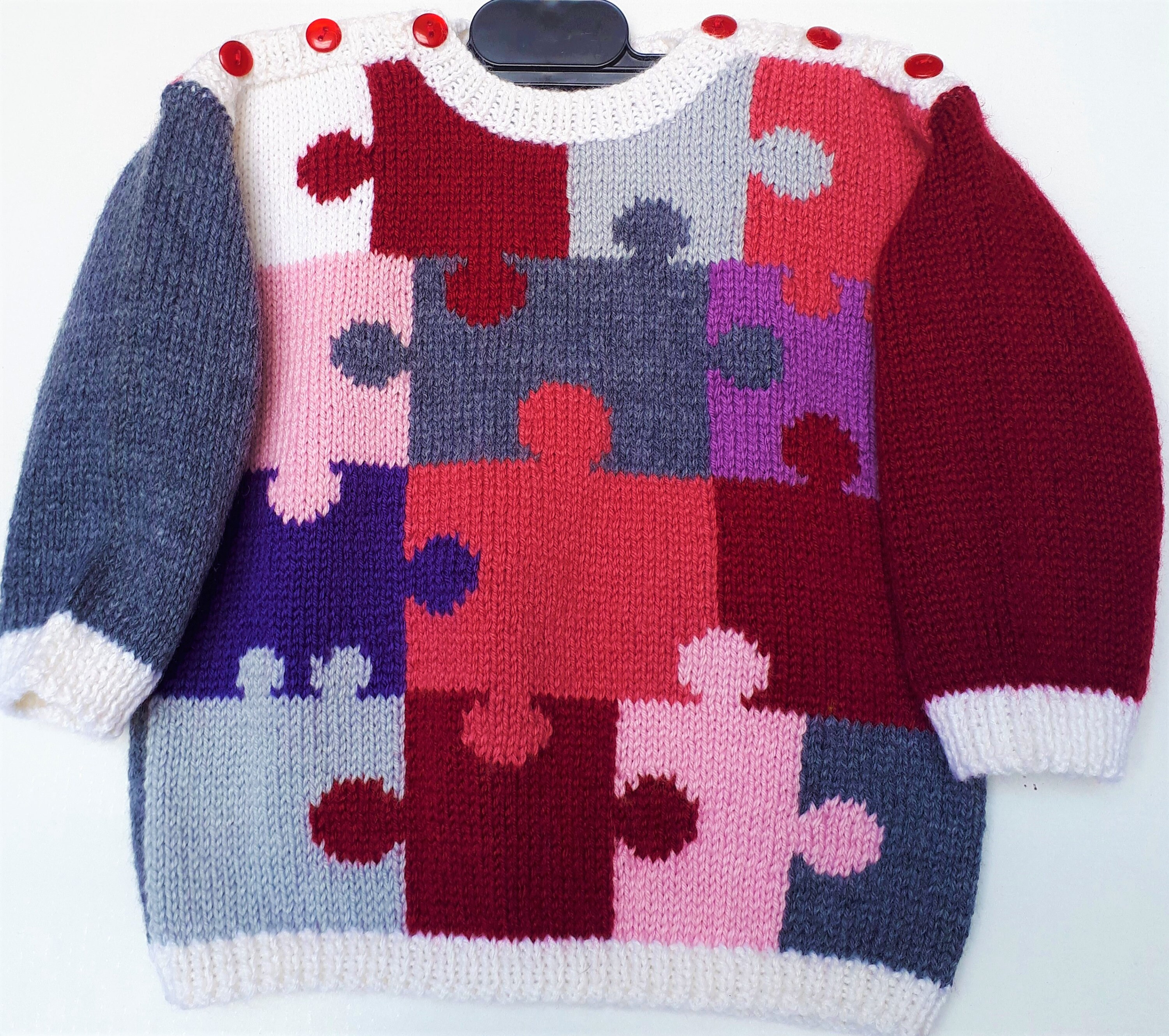 handmade sweater design for baby girl with graph