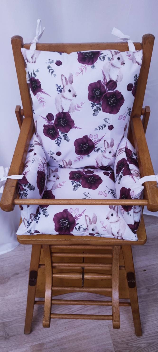 Siège de Chaise Haute en Coton Enduit Oeko Tex