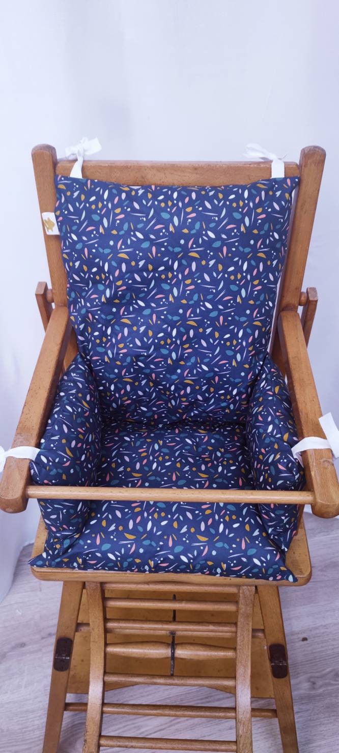 Siège de Chaise Haute en Coton Enduit Oeko Tex