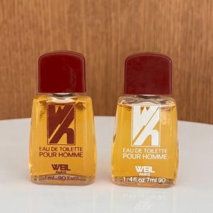 Weil Eau de Toilette Perfume Miniatures for Men: Set of 2