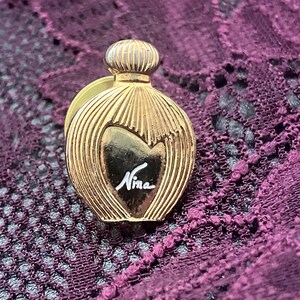 Broche Vintage Parfum Nina Ricci - Occasion, Accessoire De Mode Collector