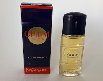 Opium for Men Eau de Toilette by Yves Saint Laurent, miniature perfume bottle, 7.5 ml (0.2 fl. oz).