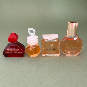 Vintage perfume miniatures of your choice or in a set Maroussia yes no kookaï Vanderbilt a touch of Naf Naf