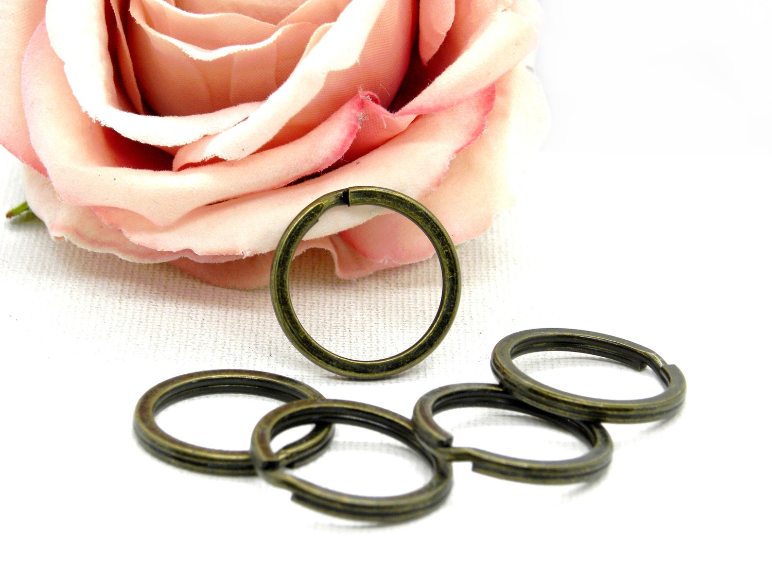 Anillo de metal roto anillo roto redondo anillos de metal | Etsy