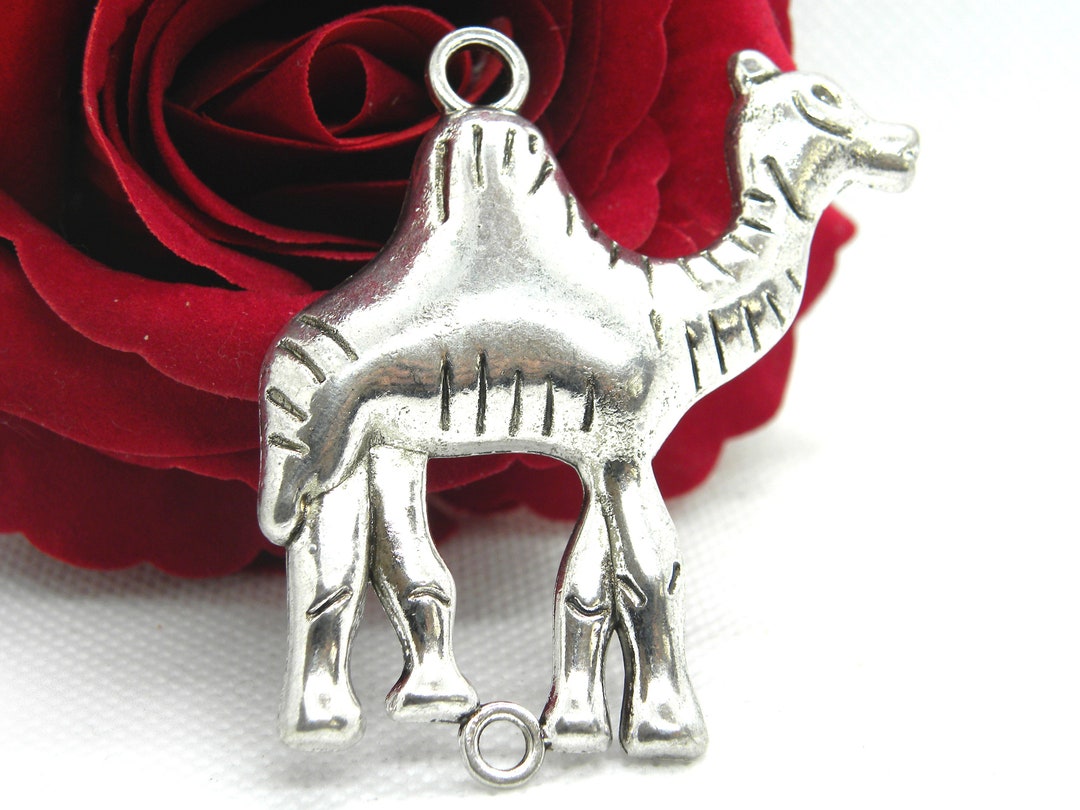 Silver Camel Connector Silver Connector Pendant Camel Etsy