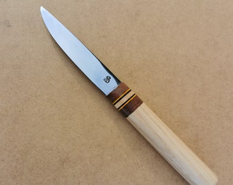 cuchillo pukko de fresno, pukko, cuchillo finlandés, cuchillo de fresno, cuchillo blanco, puuko, cuchillo de montaje de seda