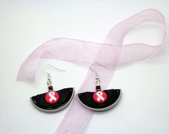Pink Ribbon earrings - Breast Cancer
