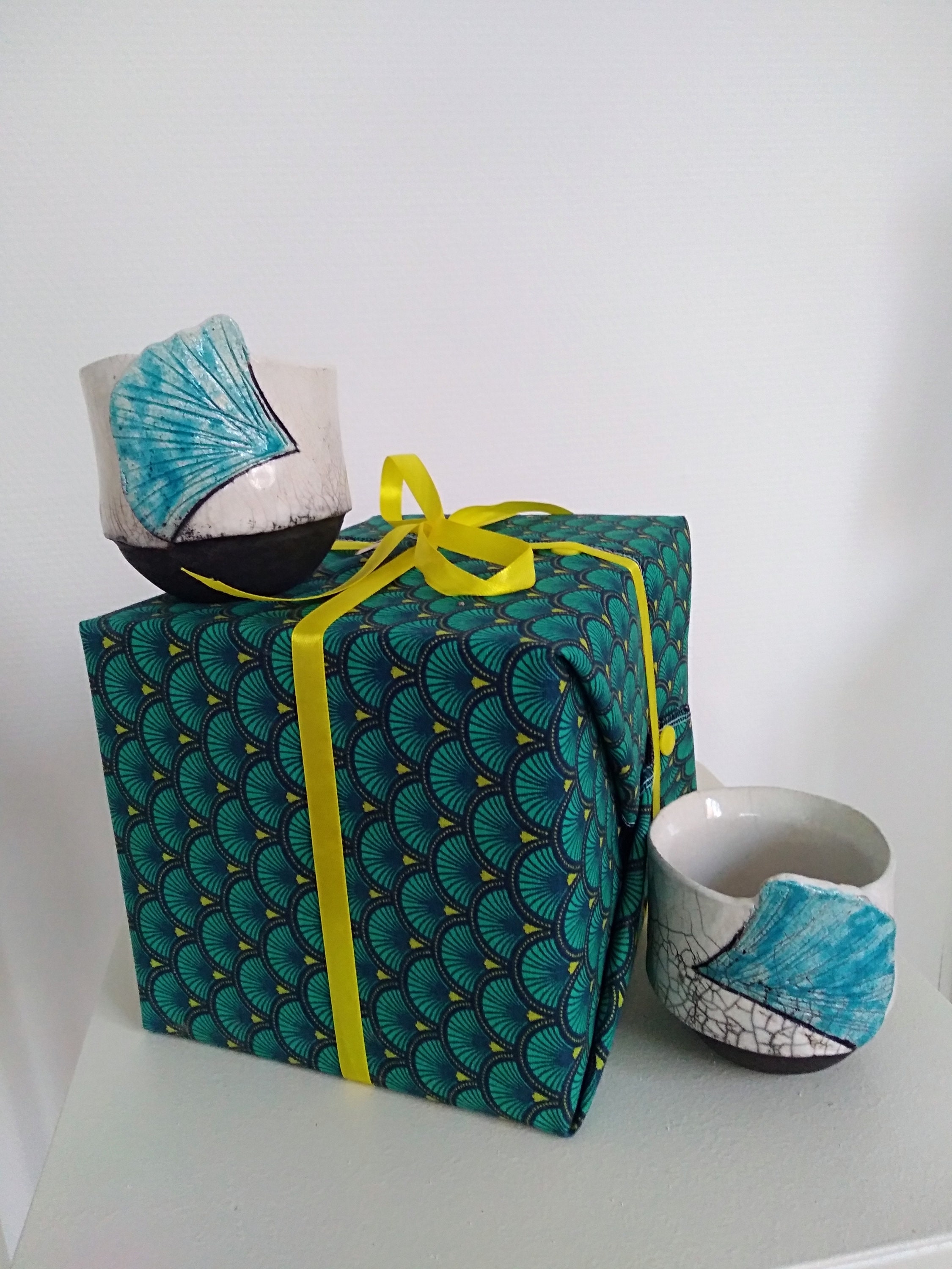 duo De Tasse Raku Gincko