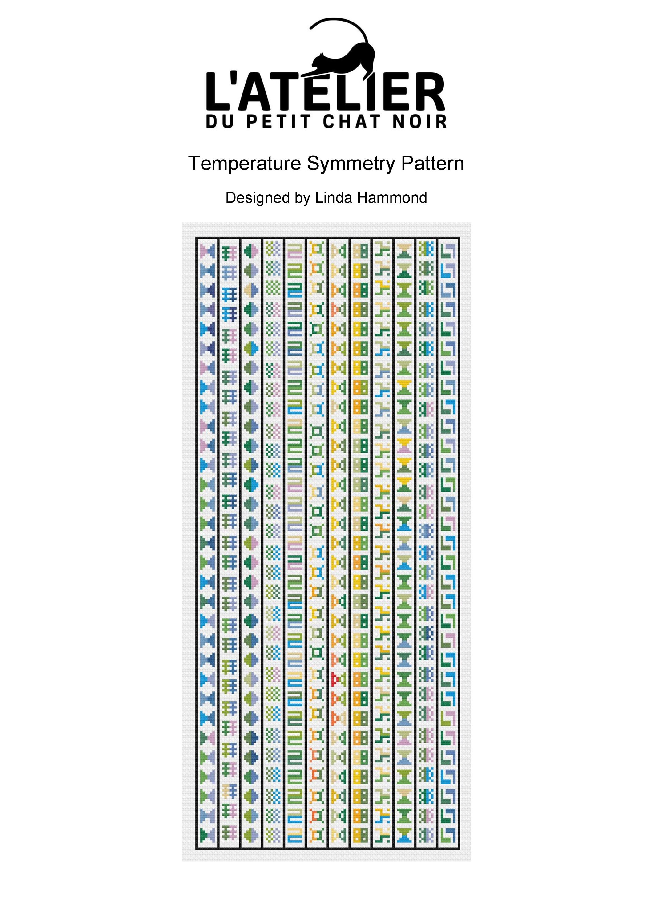 Temperature Symmetry Cross Stitch Chart Pack :instant PDF | Etsy UK