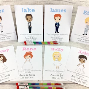 Children's Personalised Wedding Activity Colouring Pack, Favour, Gift