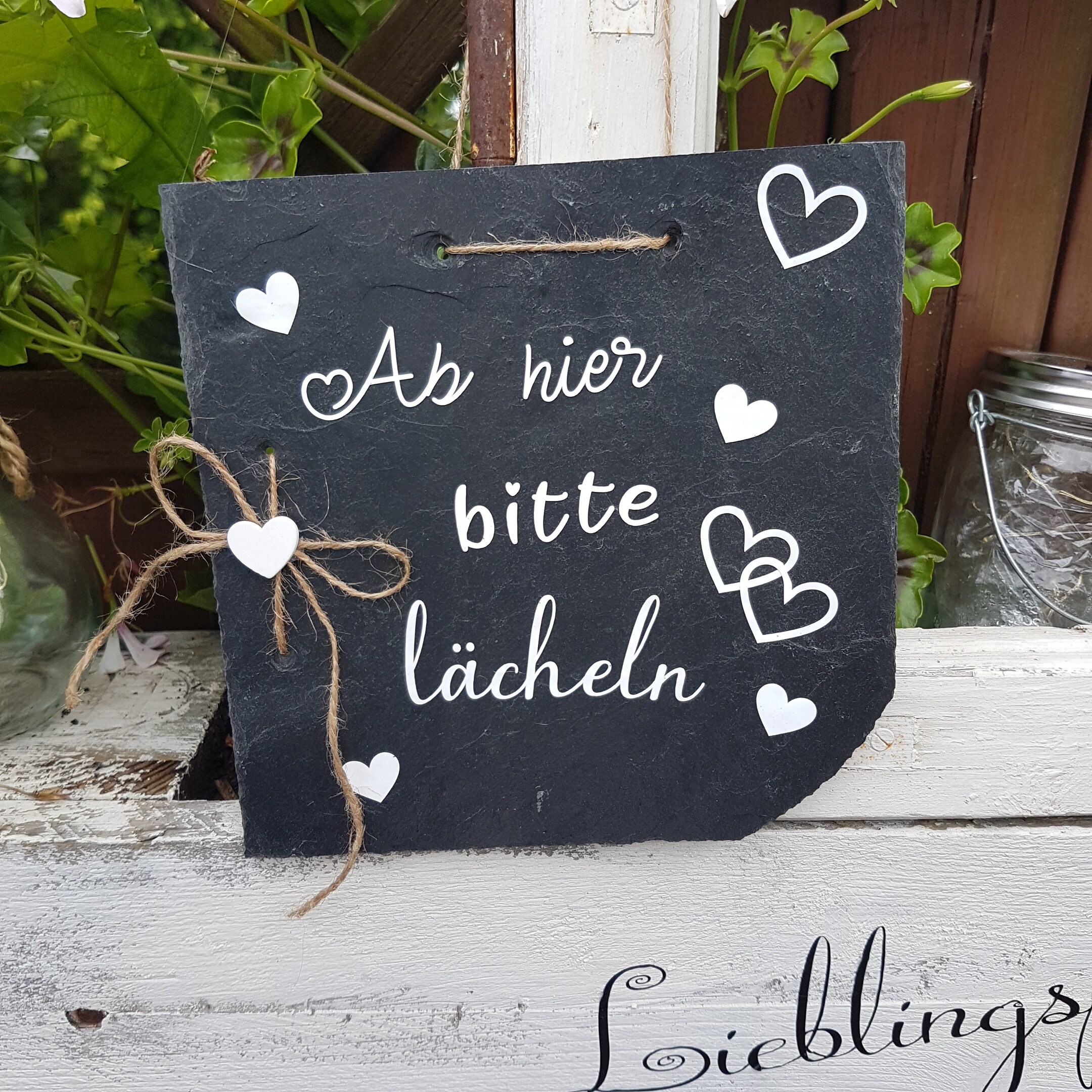 Wunderschöne Schiefertafel mit Spruch Etsy.de