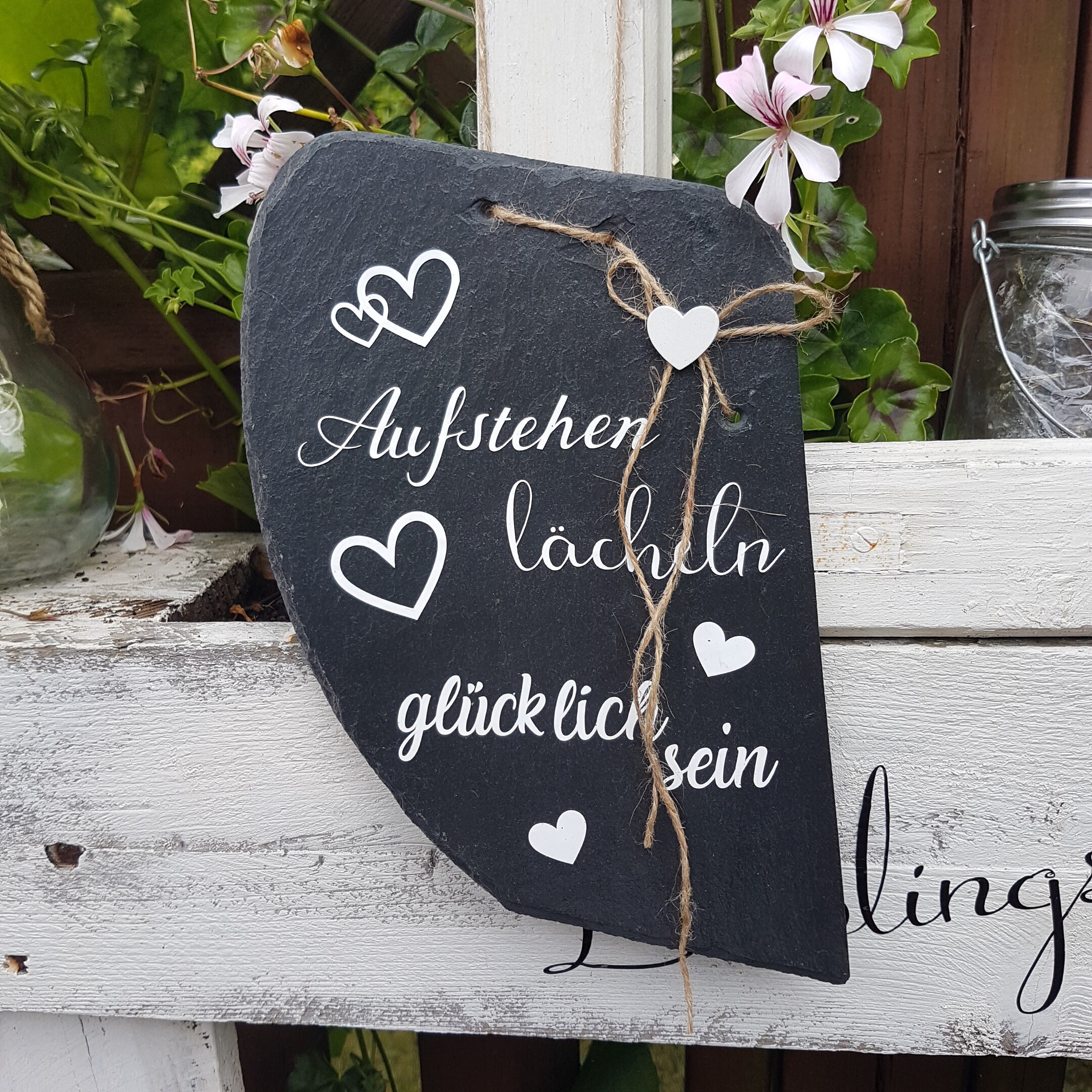 Wunderschöne Schiefertafel mit Spruch Etsy