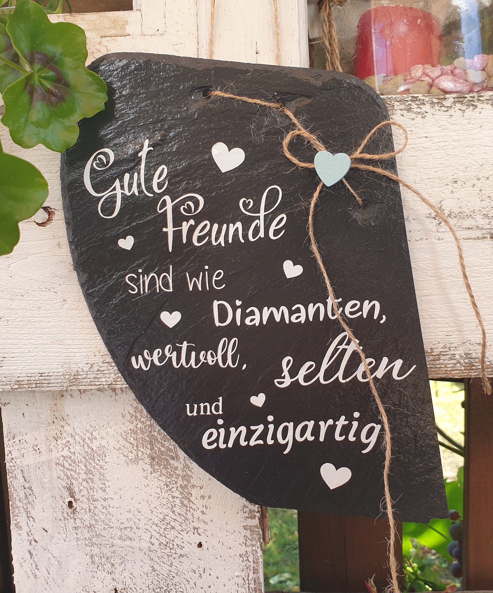 Wunderschöne Schiefertafel mit Spruch Etsy