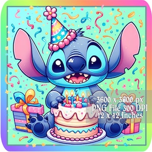Image imprimable de gâteau de joyeux anniversaire de point de point Png, image clipart, téléchargement immédiat graphique, image de fête imprimable, a5