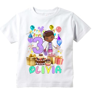 Doc McStuffins Birthday Printable Graphic, Birthday Girl Png, Personalized Birthday Party Shirt Graphic, Birthday Instant Download 939