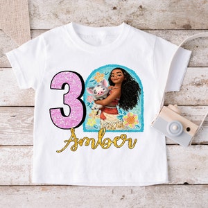 Moana Birthday Png, Personalized Moana Birthday Party Png, Birthday Girl Png, Shirt Sublimation Graphic, 679