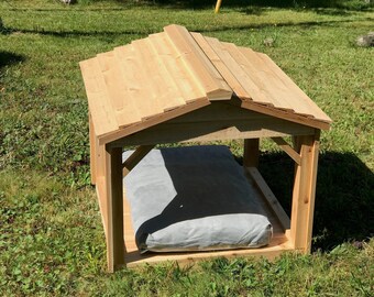 Outdoor Dog Shelter Cedar/Cedar Outdoor Gazebo For Dogs/Dog Food Shelter/ DOGZEBO