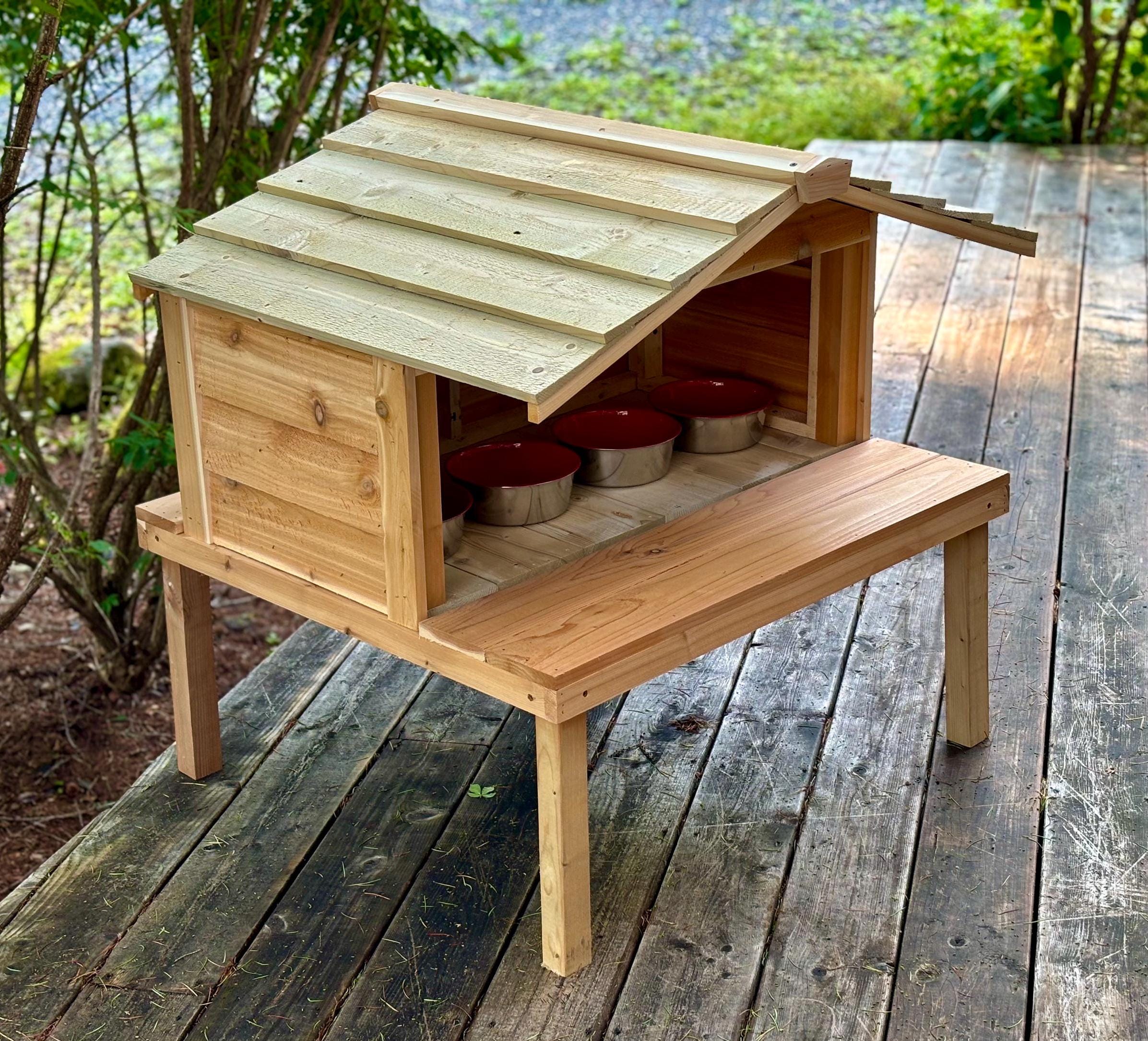 Outdoor cat food bowl online