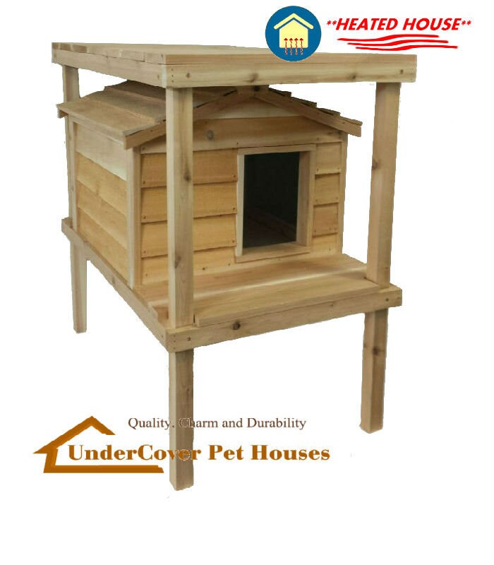 insulated cedar cat house
