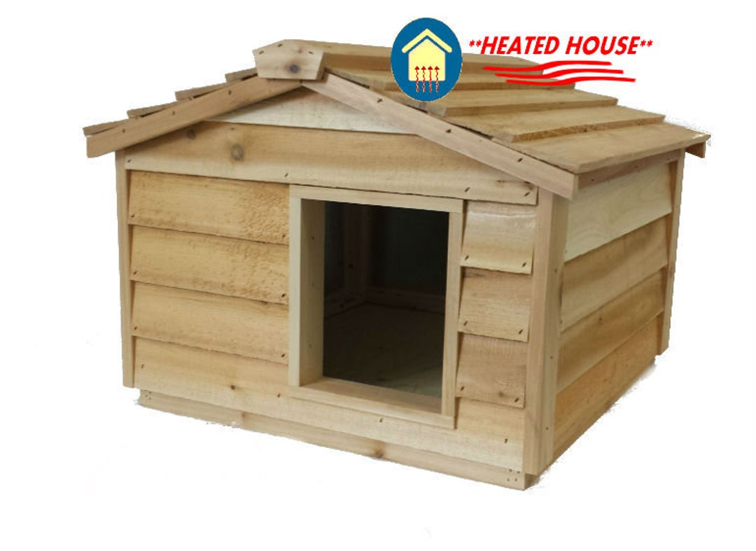 Large Heated Cedar Cat House Outdoor Cat House/feral Cat - Etsy Canada