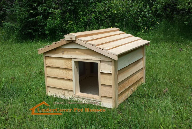 Large Insulated Cedar Cat House Etsy
