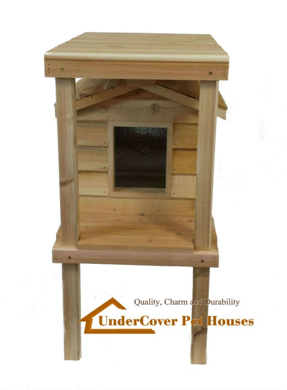 insulated cedar cat house