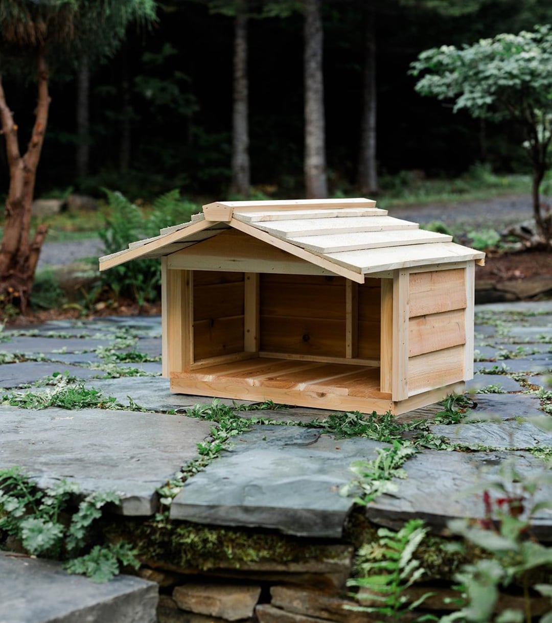 Medium Outdoor Cat Feeding Station - Food Shelter for Feral Cats - Etsy