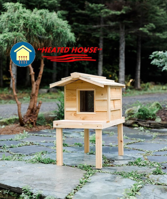 Elevated outdoor cat house 2025