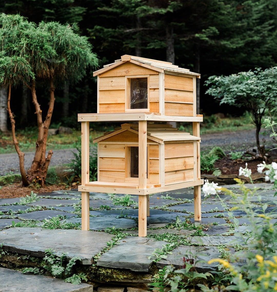 Wooden Cat Insulated Cat Shelter Diy House Plans Diy Insulated Cat