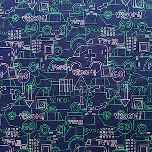 Sweat Fahrzeuge, 50cm, Hilco, Traffic Outline, Öko-Tex, leichter Baumwoll-Sweat
