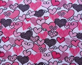 Cotton Hearts, 50 cm, Swafing, Valerie Papillon by Steinbeck, Eco-Tex