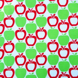 Jersey Apples Red Green, 50 cm, Little Darling, Eco-Tex image 1