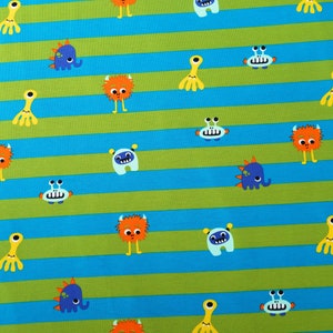 Jersey Monster Fright, 50 cm, Stripes Blue Green, Eco-Tex image 2