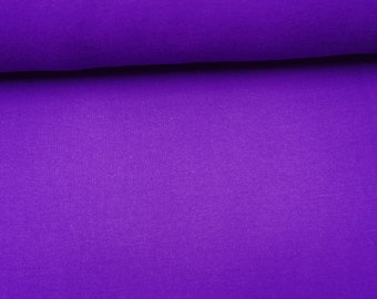 Bündchen violett, uni, 50cm, Swafing Anni, Öko-Tex, Bündchenstoff